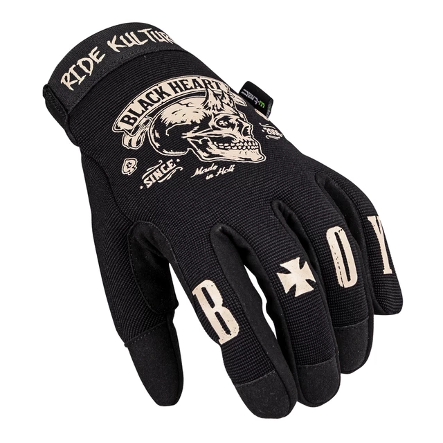 Rękawice motocyklowe W-TEC Black Heart Rioter - Czarny