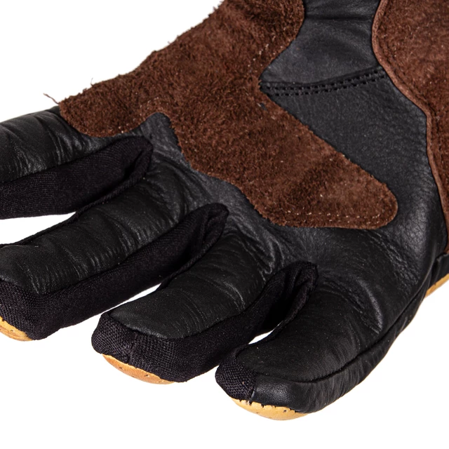 Skórzane rękawice motocyklowe W-TEC Denver - Czarno-brązowy