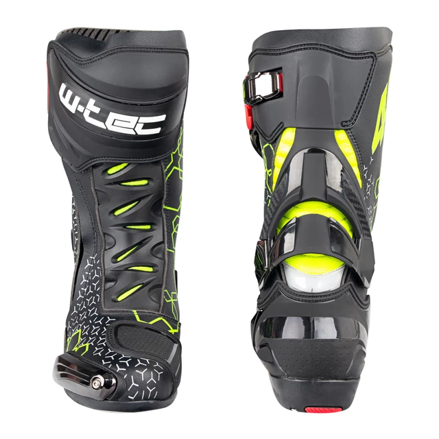 Męskie buty motocyklowe W-TEC Reaper - Czarno-zielony