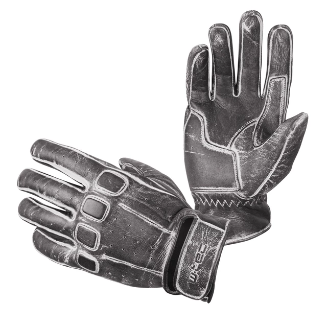 Skórzane rękawice motocyklowe W-TEC Rifteur - Czarny - Czarny