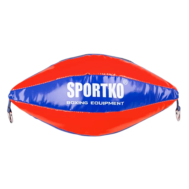 Worek treningowy SportKO GP2 22x40cm / 4,5kg - Czarny - Niebiesko-czerwony