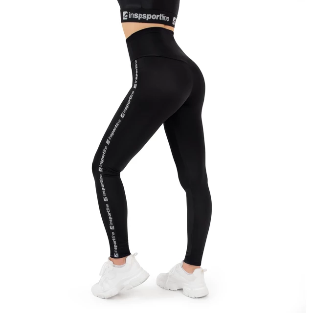 Legginsy damskie inSPORTline Highwaist - Czarny
