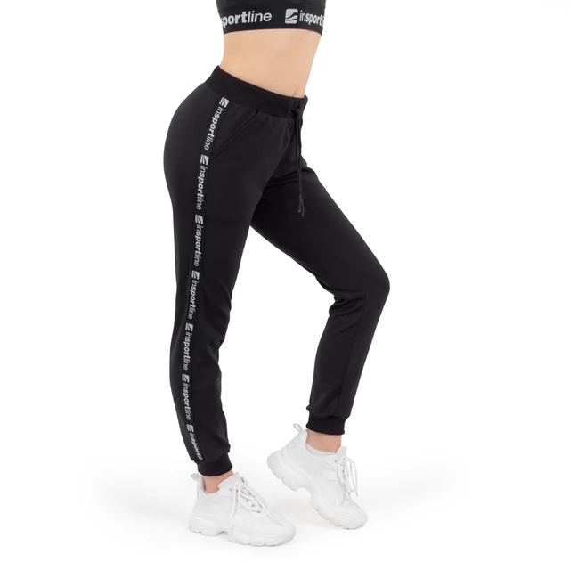 Damskie spodnie dresowe inSPORTline Comfyday Woman - Czarny - Czarny