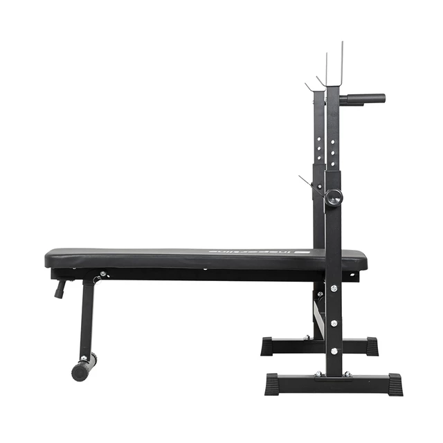 Ławka ze stojakiem, gryfami i obciążeniami inSPORTline CEM 180+40 cm/30 mm 5-105kg
