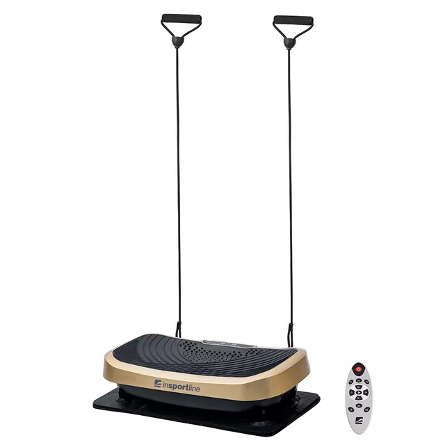 Platforma wibracyjna z linkami inSPORTline Devyn ∙ pilot ∙ 4 programy ∙ 50 poziomów ∙ panel LED - Biały