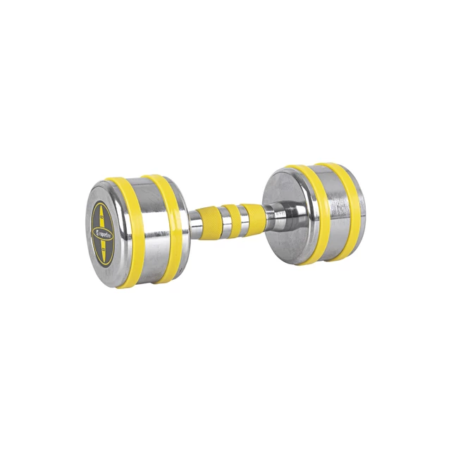 Hantle chromowane inSPORTline Yellsteel 1-14 kg