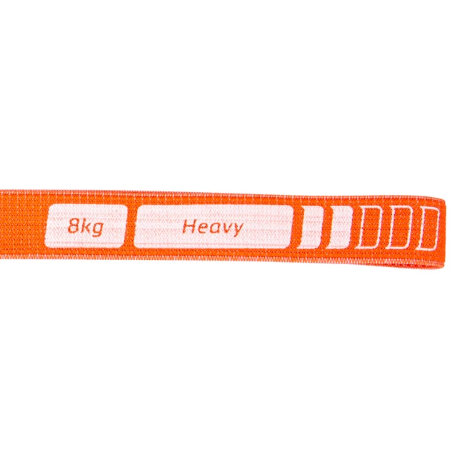 Guma oporowa do ćwiczeń fitness, opaska inSPORTline Rand Strong 208x3,3 cm / 8 kg - Pomarańczowy