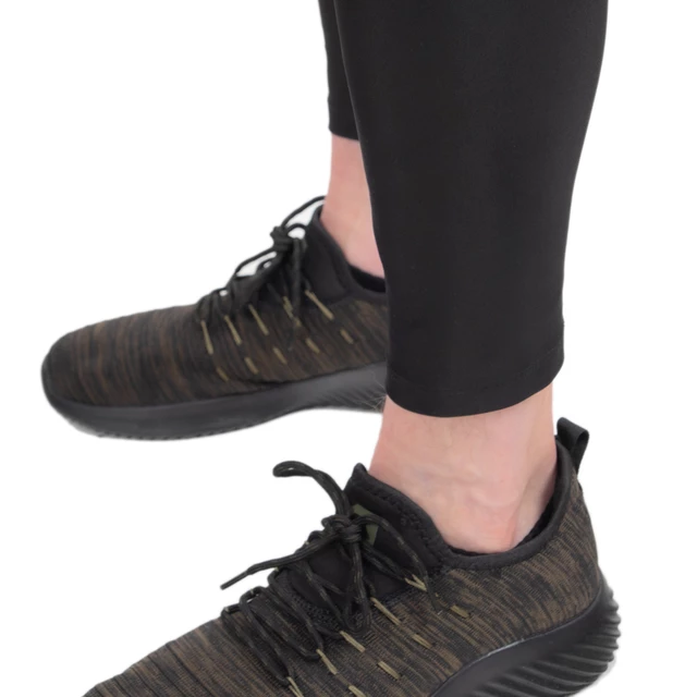 Legginsy męskie 2w1 inSPORTline Closefit - Czarny