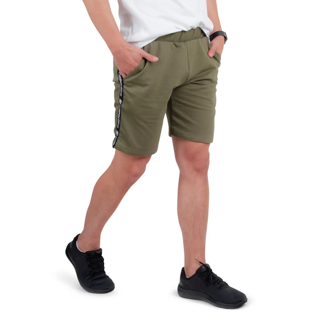 Męskie sportowe spodenki dresowe inSPORTline Easystrap - Khaki - Khaki