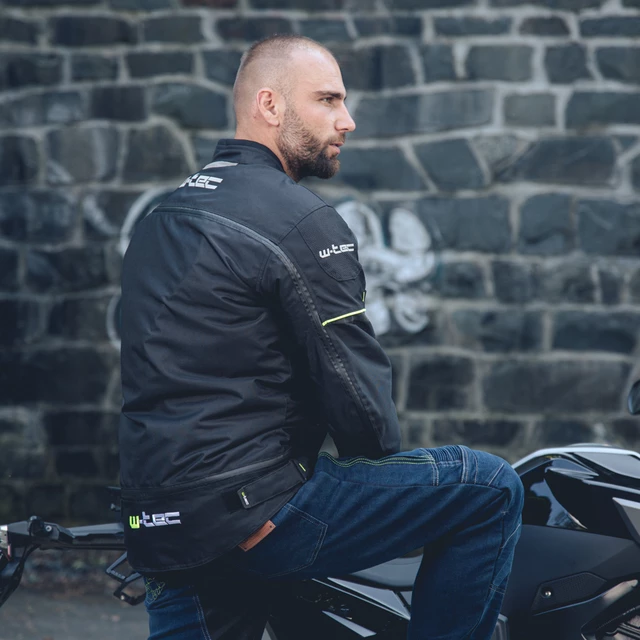Kurtka motocyklowa W-TEC Progair - Czarny-fluo