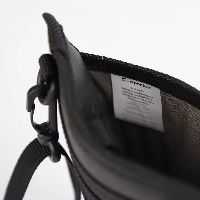 Podróżny portfel na dokumenty inSPORTline Tahopa 14,5x19,5 cm ∙ ochrona RFID ∙ wodoodporne zamki ∙ karabińczyk ∙ odpinany pasek