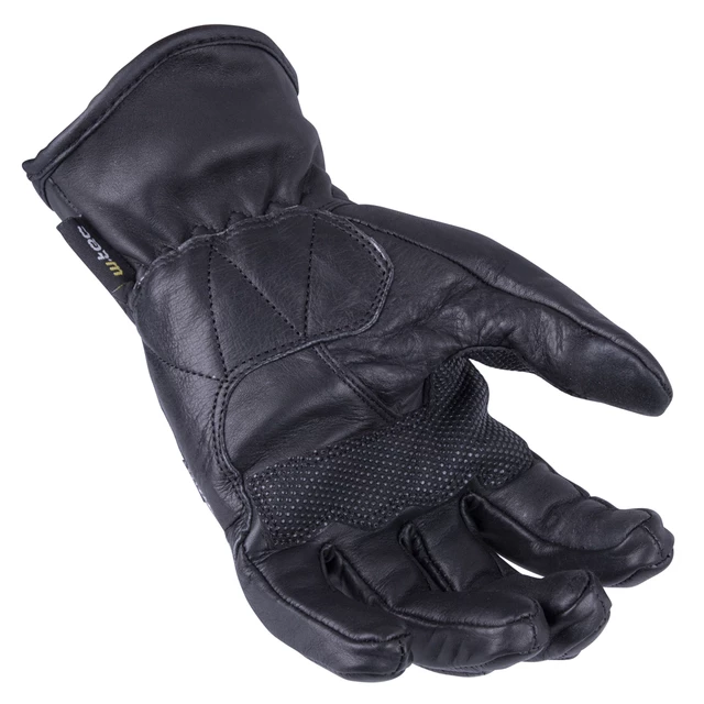 Męskie rękawice motocyklowe skórzane wentylowane W-TEC Swaton - Czarny