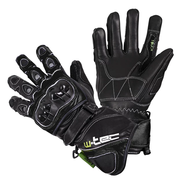 Rękawice motocyklowe W-TEC Supreme EVO - Czarny - Czarny
