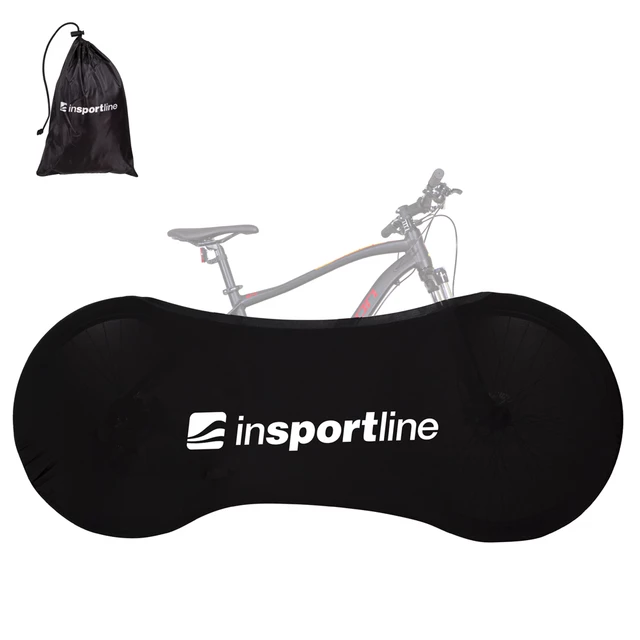 Ochronny pokrowiec rowerowy inSPORTline torba BIG8 - Kolorowy - Czarny
