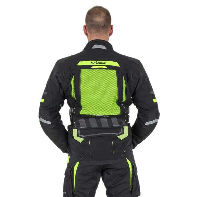 Męska kurtka motocyklowa W-TEC Aircross - Czarno-złoty