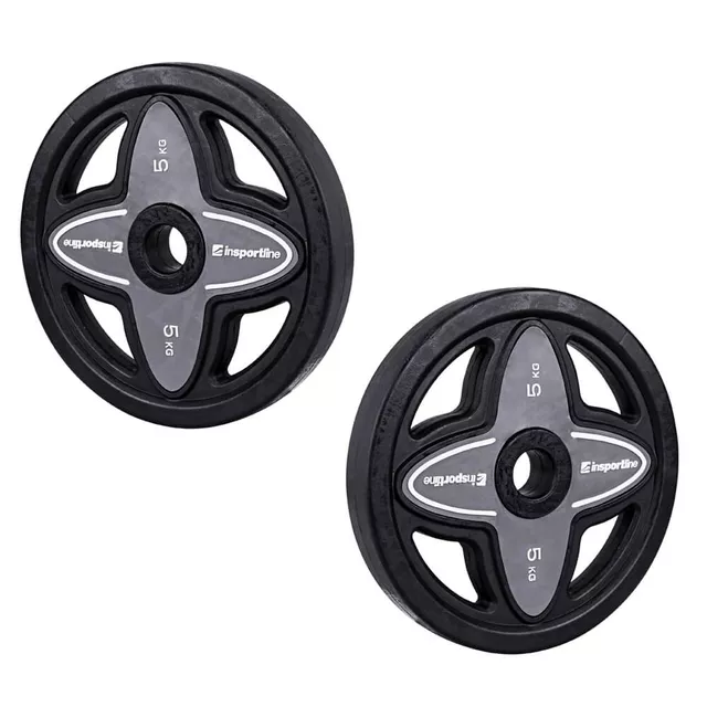 Sztanga fitness inSPORTline Pumpstar 2-20 kg ∙ Winylowe talerze ∙ Gryf 130 cm