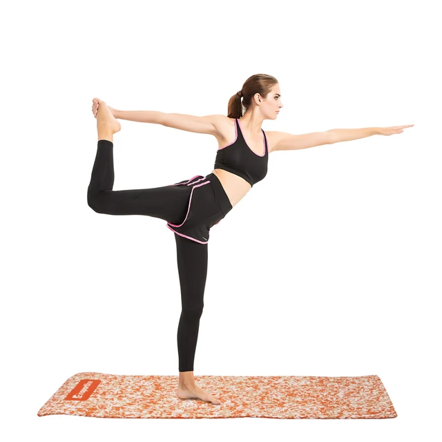 Mata do ćwiczeń fitness inSPORTline Camu 173x61x0,8 cm - Brązowy kamuflaż
