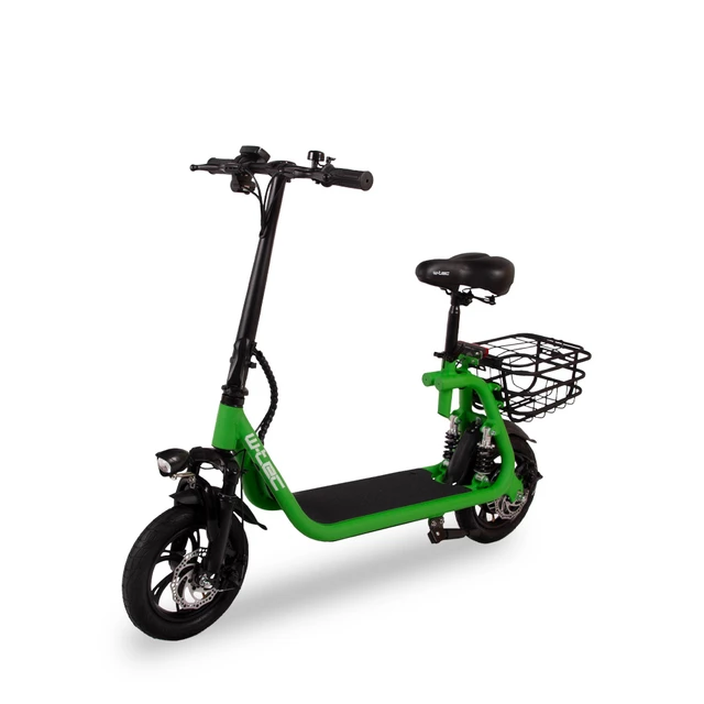 Hulajnoga elektryczna z siodełkiem W-TEC Billar II 500W 12" - Czerwony - Zielony