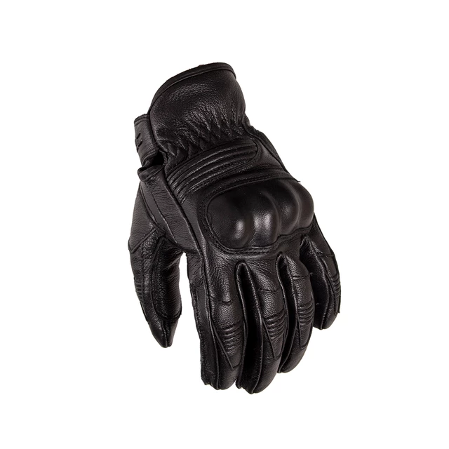 Skórzane rękawice motocyklowe W-TEC Trogir - Czarny
