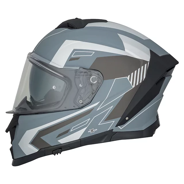 Kask motocyklowy integralny W-TEC Nexwor Graphic ∙ ece 22.06 ∙ blenda przeciwsłoneczna ∙ regulowana wentylacja - Szary