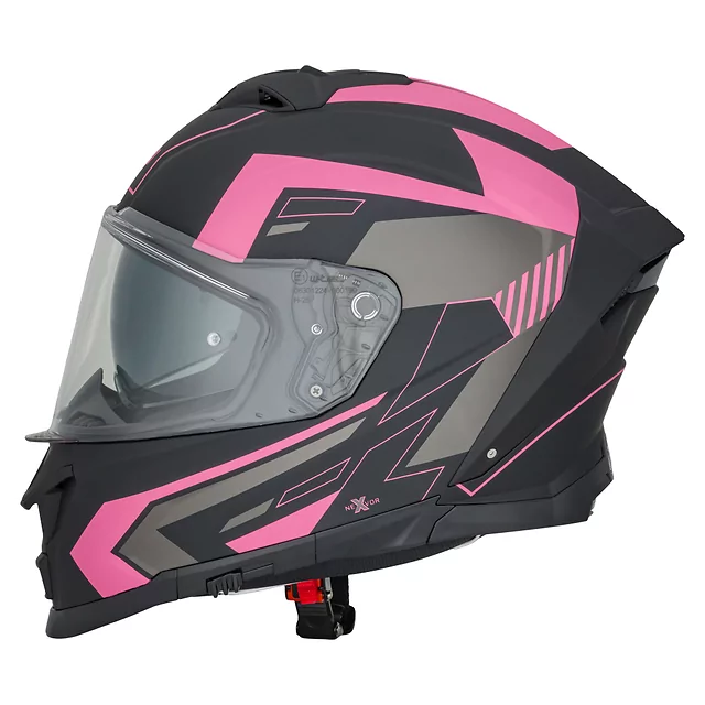 Kask motocyklowy W-TEC Nexwor Futurose ∙ blenda przeciwsłoneczna ∙ system wentylacji ∙ wyjmowana wyściółka ∙ ece 22.06 - Różowy