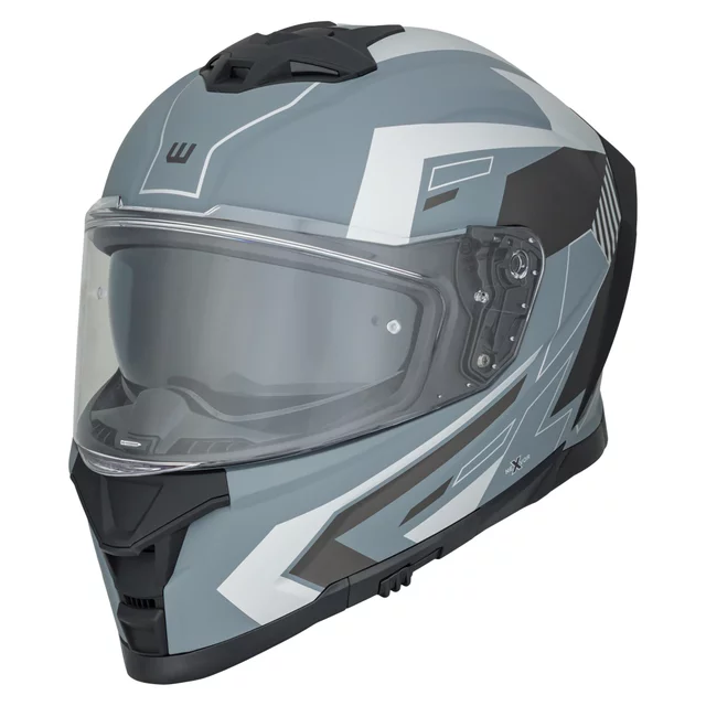 Kask motocyklowy integralny W-TEC Nexwor Graphic ∙ ece 22.06 ∙ blenda przeciwsłoneczna ∙ regulowana wentylacja - Szary - Szary