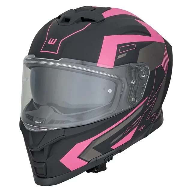 Kask motocyklowy W-TEC Nexwor Futurose ∙ blenda przeciwsłoneczna ∙ system wentylacji ∙ wyjmowana wyściółka ∙ ece 22.06 - Różowy - Różowy