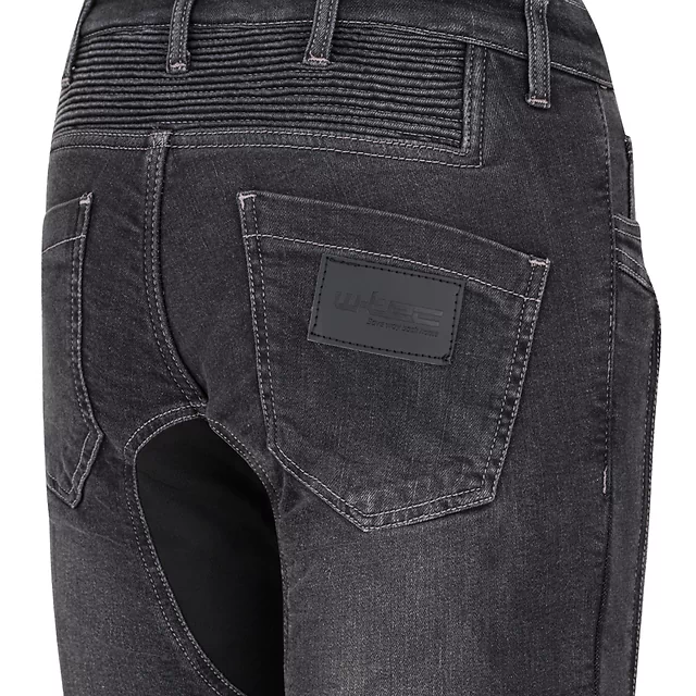 Damskie jeansy motocyklowe W-TEC Biterillo Lady ∙ aramid ∙ ochraniacze ∙ wentylacja ud ∙ wysoki stan ∙ elastyczne panele