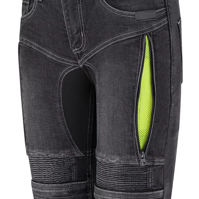 Damskie jeansy motocyklowe W-TEC Biterillo Lady ∙ aramid ∙ ochraniacze ∙ wentylacja ud ∙ wysoki stan ∙ elastyczne panele
