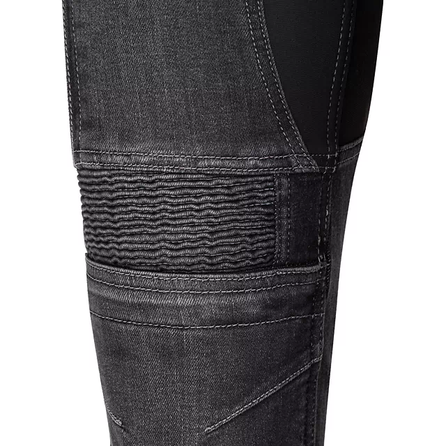 Damskie jeansy motocyklowe W-TEC Biterillo Lady ∙ aramid ∙ ochraniacze ∙ wentylacja ud ∙ wysoki stan ∙ elastyczne panele