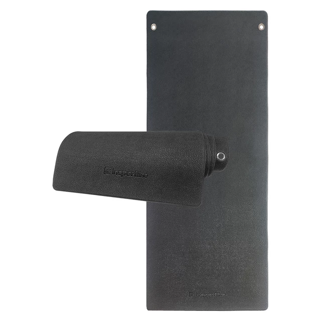 Mata do ćwiczeń inSPORTline Aero Advance 180x60 cm z otworami - Czarny