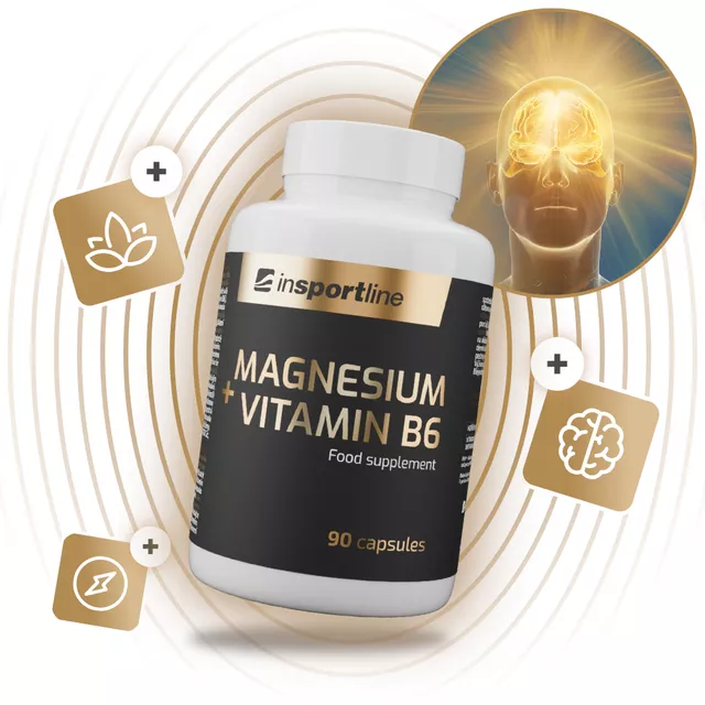 MAGNEZ inSPORTline + WITAMINA B6 90 kapsułek