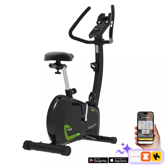 Rower treningowy inSPORTline inCondi UB45i II ∙ ekran LCD ∙ 16 poziomów oporu ∙ czujniki tętna ∙ WATT ∙ HRC ∙ aplikacje mobilne