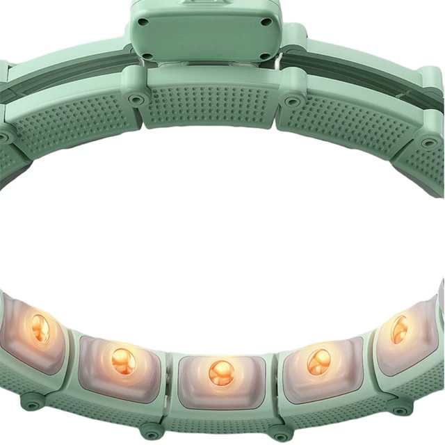 Hula hop z obciążeniem inSPORTline Weight Hoop Lite 69–135 cm ∙ magnetyczne wypustki ∙ ekran LCD ∙ regulowany obwód ∙ magnety