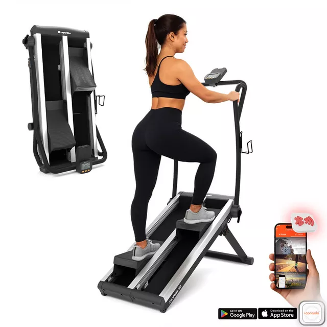 Schody treningowe / stepper inSPORTline ZenPeak 30 ∙ 16 poziomów oporu ∙ do 135 kg ∙ 3 poziomy wysokości