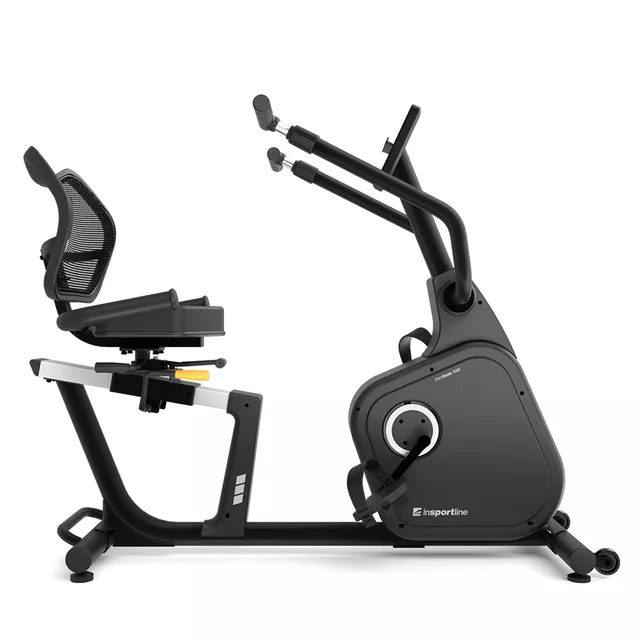 Poziomy rower treningowy inSPORTline ZenSeat 100 ∙ 2w1 ∙ elektromagnetyczny ∙ rehabilitacyjny ∙ 25 programów ∙ 16 poziomów oporu ∙ stabilny ∙ Bluetooth