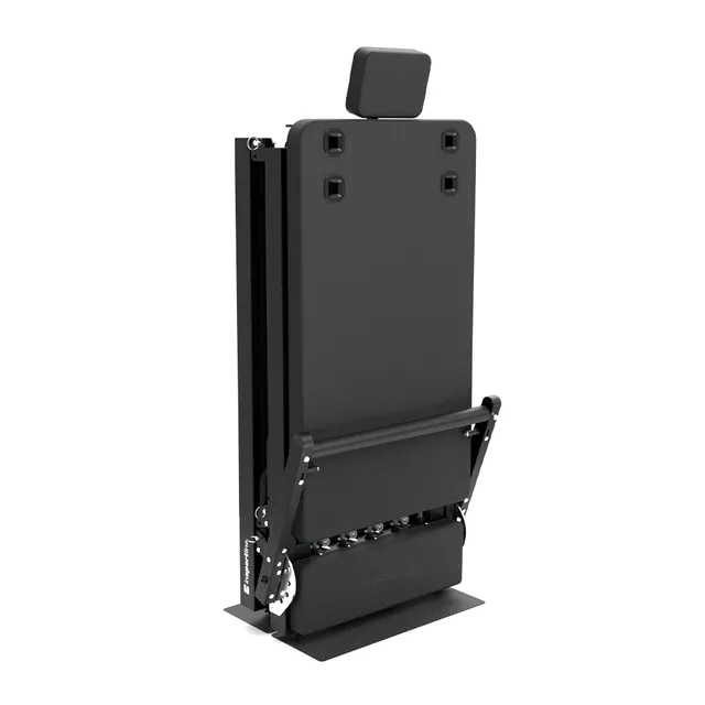 Reformer inSPORTline Auraler do pilatesu ∙ podwójny opór sprężynowy ∙ max wysokość 200 cm ∙ solidna konstrukcja ∙ podłokietniki regulowane ∙ składany