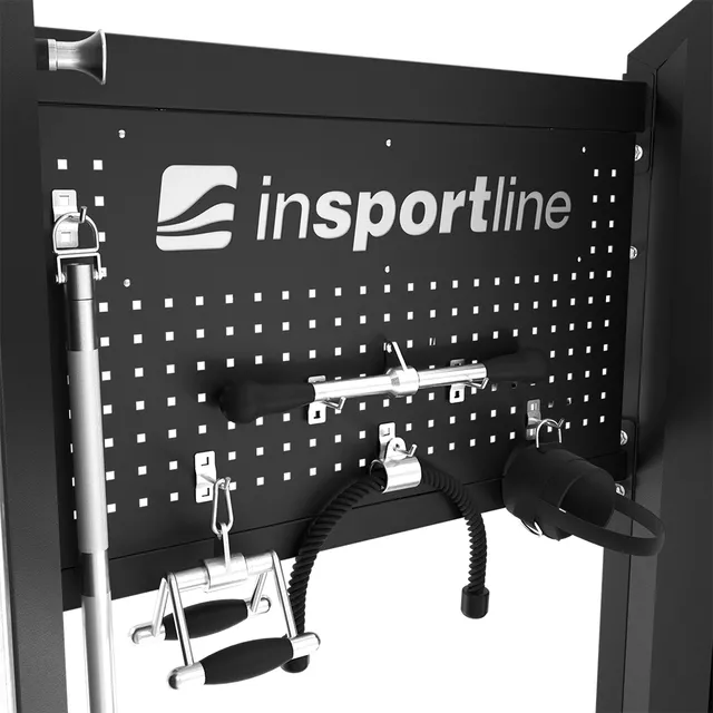 Profesjonalna wielofunkcyjna brama do ćwiczeń inSPORTline CC550 ∙ podwójne koła pasowe ∙ 180 kg ∙ 6 uchwytów ∙ przechowywanie akcesoriów ∙ trening 360°