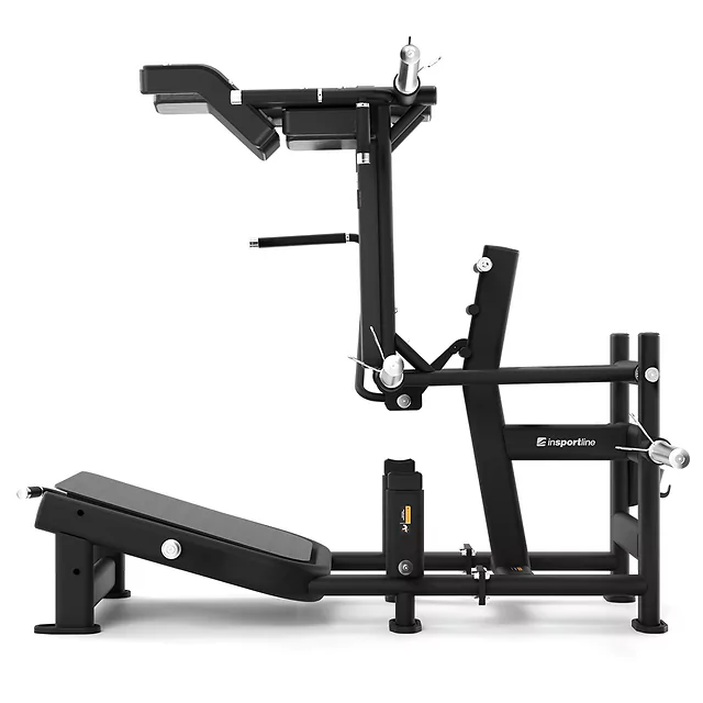 Profesjonalna maszyna do przysiadów hack squat inSPORTline Velocer plate loaded ∙ nośność 300 kg ∙ do treningu dolnych partii ∙ komercyjna