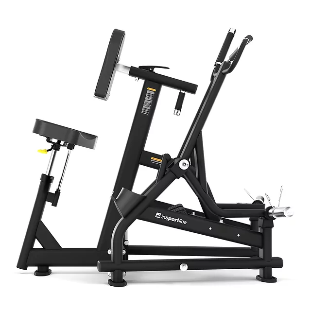 Wioślarz treningowy inSPORTline Velocer plate loaded ∙ niezależne ramiona ∙ obciążenie talerzowe ∙ nośność 380 kg ∙ rama stalowa