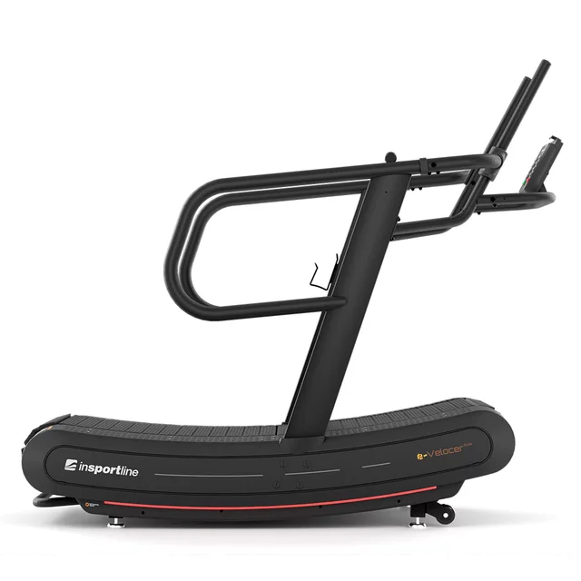 Profesjonalna bieżnia bezsilnikowa inSPORTline e-Velocer RUN ∙ pas profilowany ∙ 8 poziomów oporu ∙ nośność 200 kg ∙ Bluetooth ∙ 4 programy