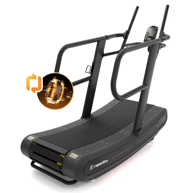 Profesjonalna bieżnia bezsilnikowa inSPORTline e-Velocer RUN ∙ pas profilowany ∙ 8 poziomów oporu ∙ nośność 200 kg ∙ Bluetooth ∙ 4 programy