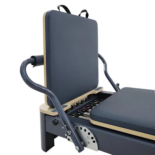Reformer do pilatesu inSPORTline Comfolder EVO ∙ składany ∙ nośność 150 kg ∙ rama aluminiowa ∙ box w zestawie - Beżowy
