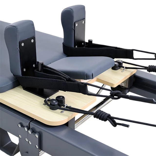Reformer do pilatesu inSPORTline Comfolder EVO ∙ składany ∙ nośność 150 kg ∙ rama aluminiowa ∙ box w zestawie - Beżowy