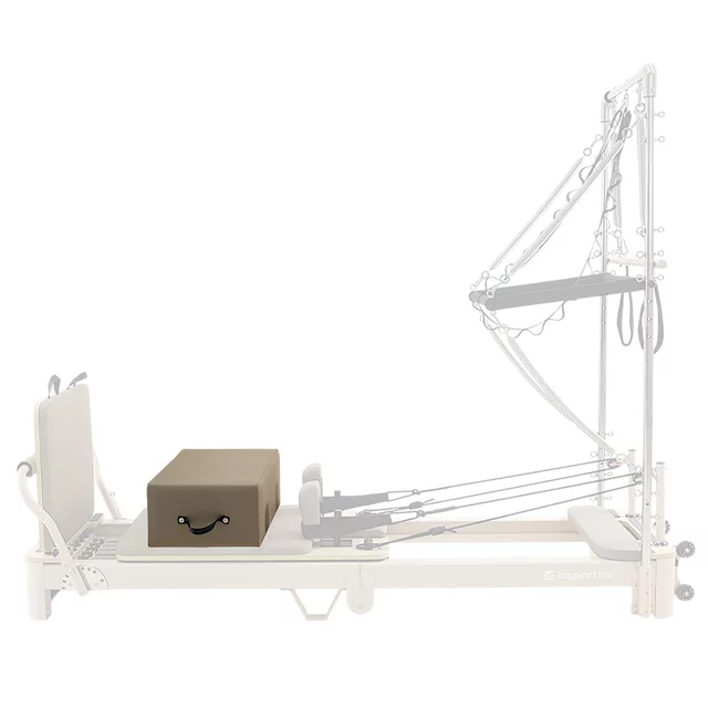 Zapasowy box do pilatesu do reformera inSPORTline Comfolder i Comfolder EVO ∙ drewniana konstrukcja ∙ uchwyty transportowe - Antracyt