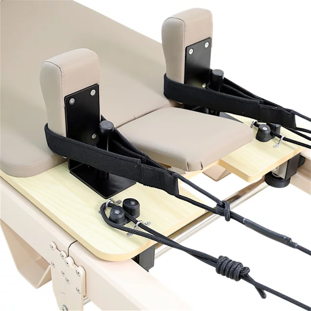 Reformer do pilatesu inSPORTline Comfolder EVO ∙ składany ∙ nośność 150 kg ∙ rama aluminiowa ∙ box w zestawie - Beżowy