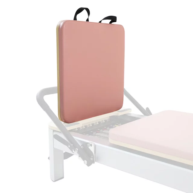 Platforma do odbić do reformera pilates inSPORTline Oquiler ∙ 2 uchwyty ∙ obicie 3 cm ∙ płyta drewniana ∙ łatwa wymiana - Różowy