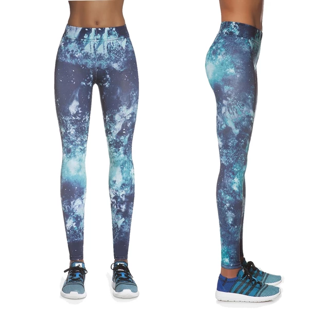 Damskie sportowe legginsy BAS BLACK Laguna - Niebieski - Niebieski
