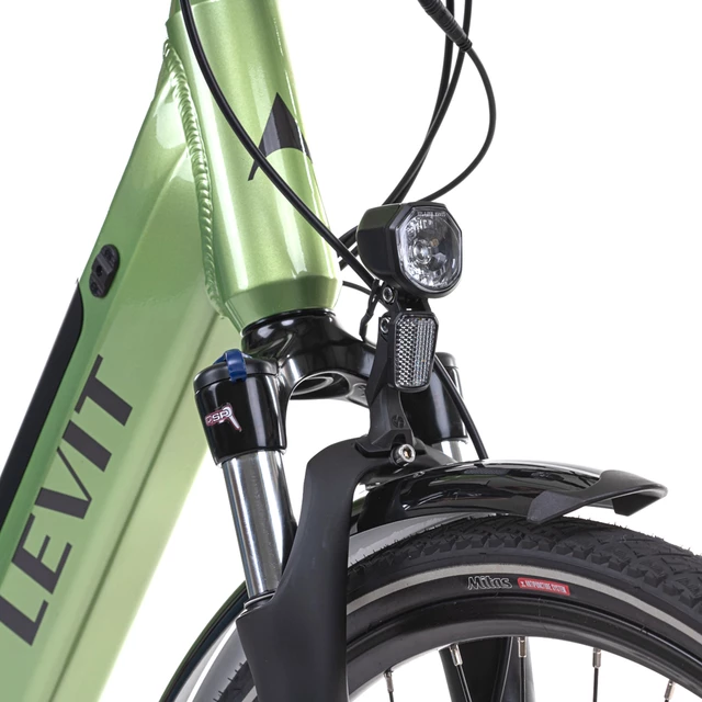 Miejski rower elektryczny z oświetleniem Levit Musca Urban HD 468 28" - Orange Pearl, 18" (160-180 cm)