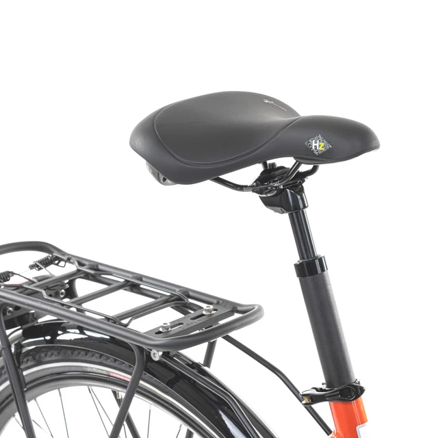 Miejski rower elektryczny z oświetleniem Levit Musca Urban HD 468 28" - Orange Pearl, 18" (160-180 cm)